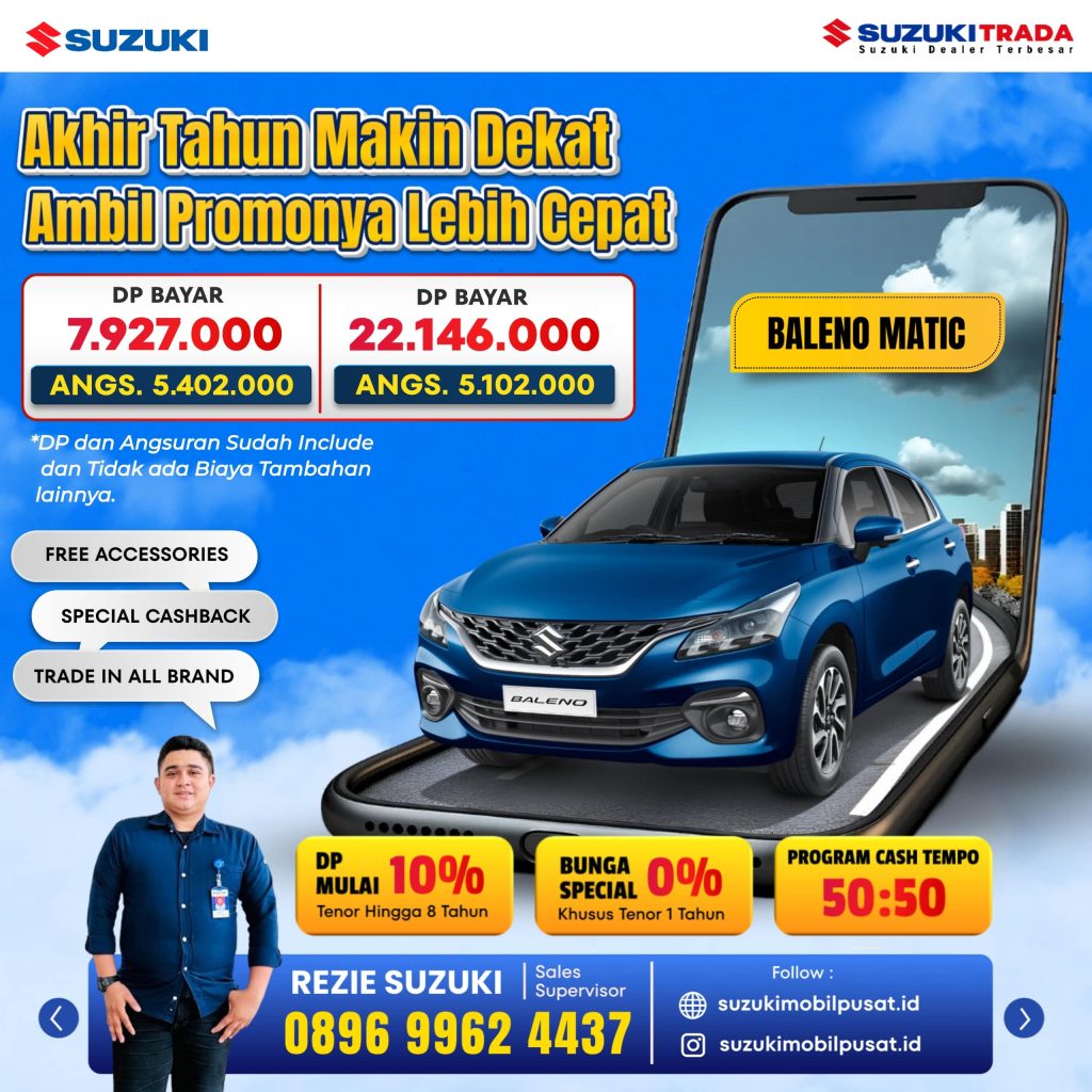 Promo Suzuki Baleno Akhir Tahun 2024